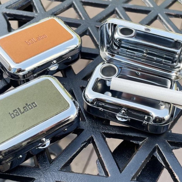 도치기 가죽 사용 휴대 재떨이