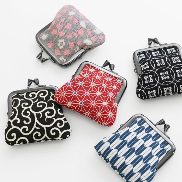 縮緬布料的新型迷你錢包