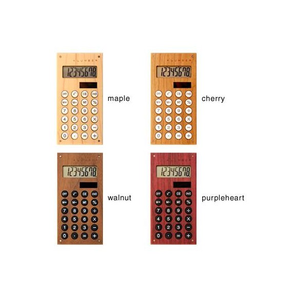 手触りが心地良い、小型の木製ソーラー電卓 | ハコア ダイレクト