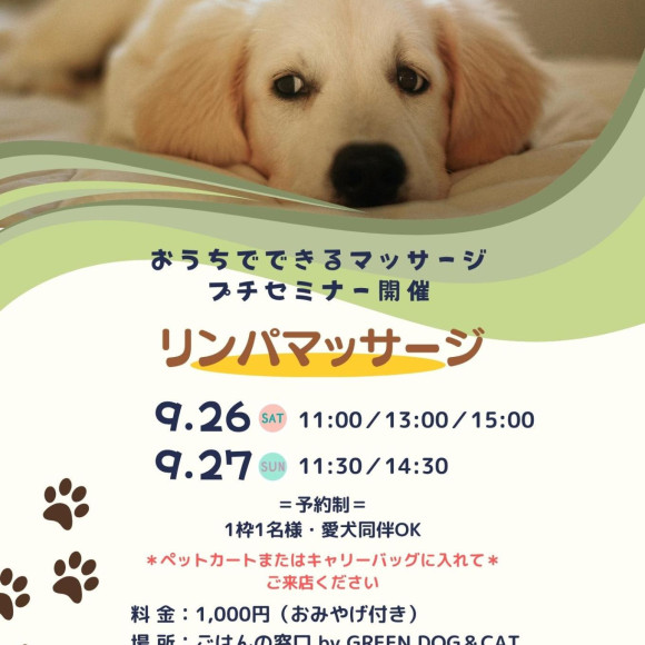 プチセミナー開催のお知らせ！