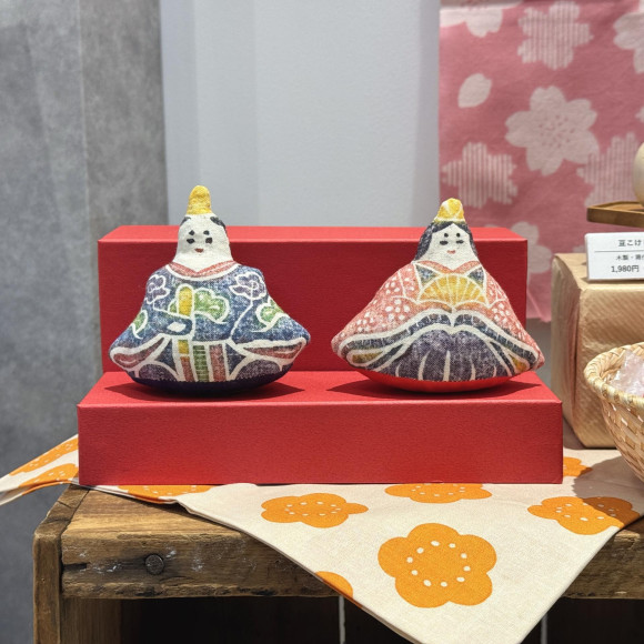 木版手染ぬいぐるみ　おひな様セット