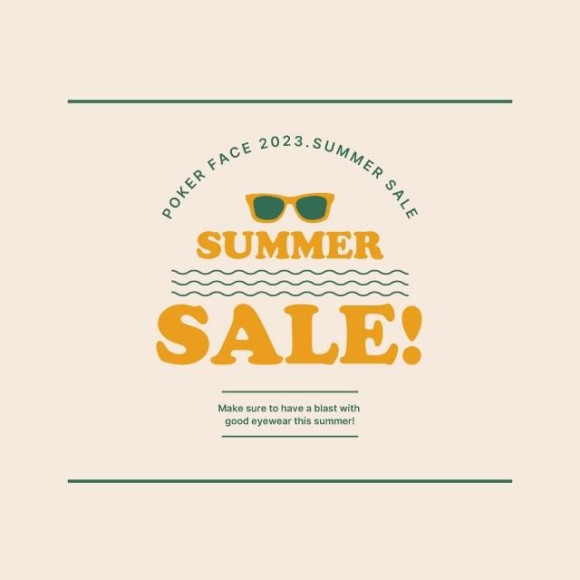 POKER FACE 2023.SUMMER SALEスタートです！
