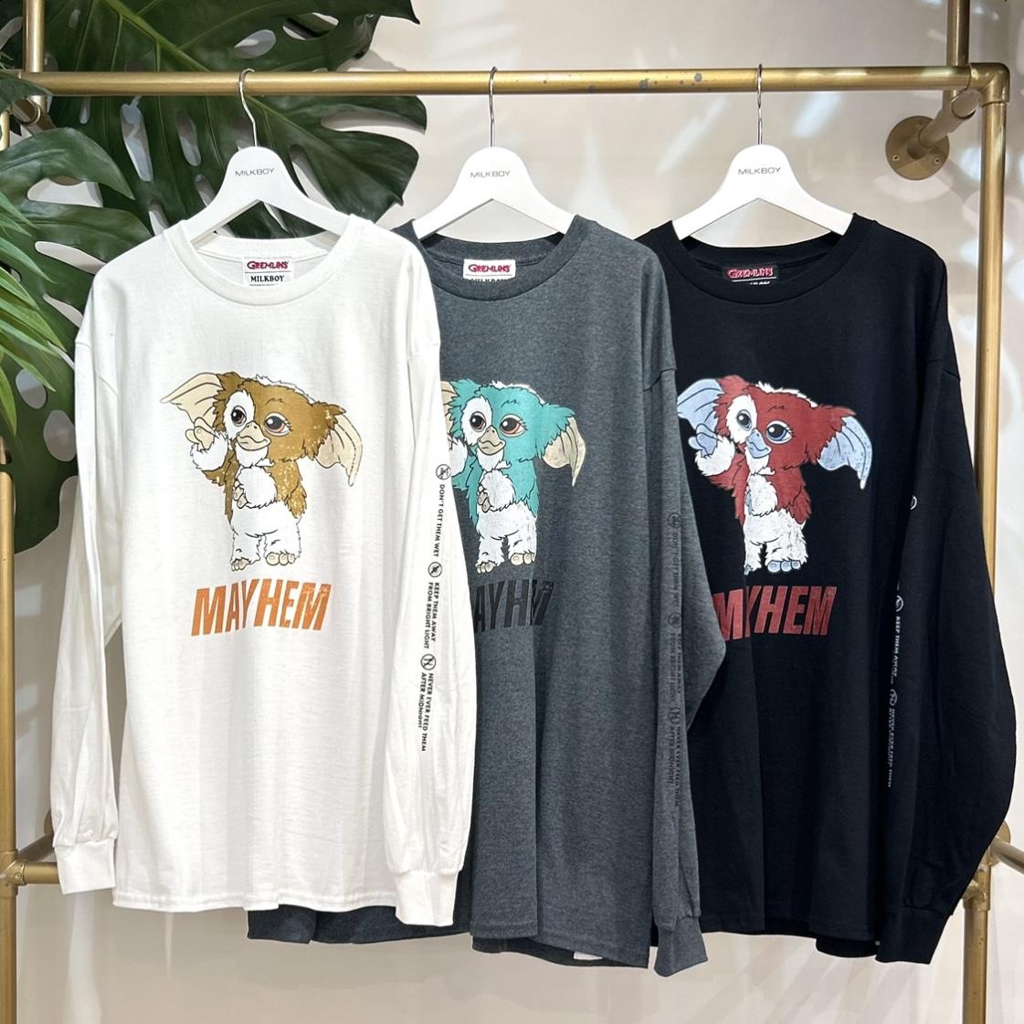 GIZMO MAYHEM L.S. TEE　-MILKBOY×GREMLINS collaboration-