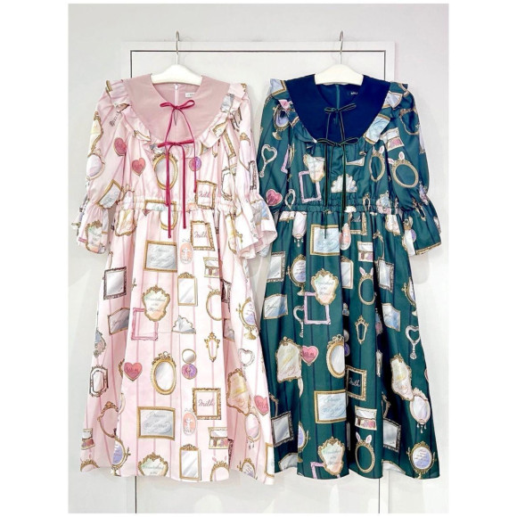 MILK / Mirror room DRESS・トロワRIBBONカーディガン