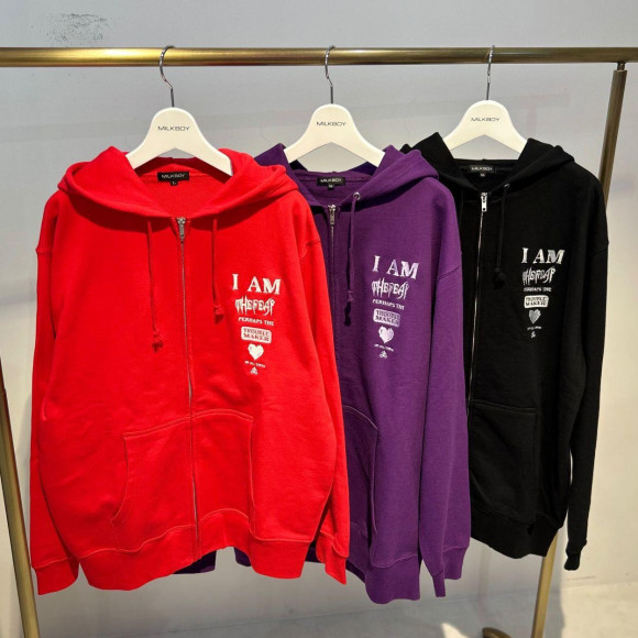 MILKBOY / THE FEAR ZIP HOODIE