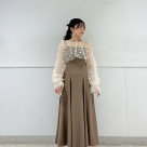 ชุด 3D ดอกไม้การเย็บปักถักร้อยระดับความดังของเสียงแขนเสื้อเสื้อครึ่งตัวของสตรีวาตูความเหมาะสม & ระเบิดชุดชั้นในท่อนบนของผู้หญิงกระโปรงชุด 2 ชิ้น