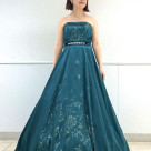 Lirene/タスラン×ラメグリッターAラインロングドレス