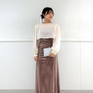 奥甘地卡夫斯衬衫×箔点贝罗亚盖扎设计礼服2件套