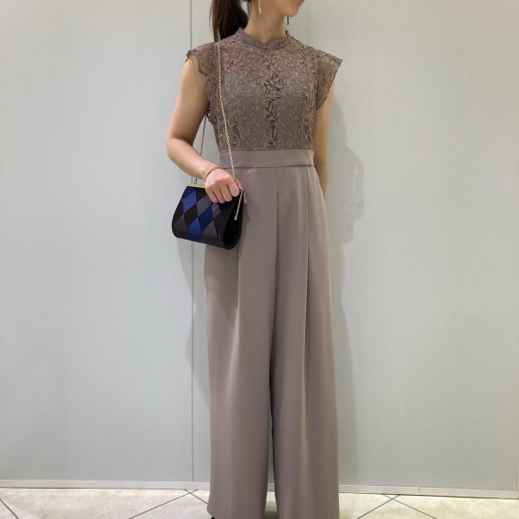 ☆新作ショートラッフルスリーブオールインワン