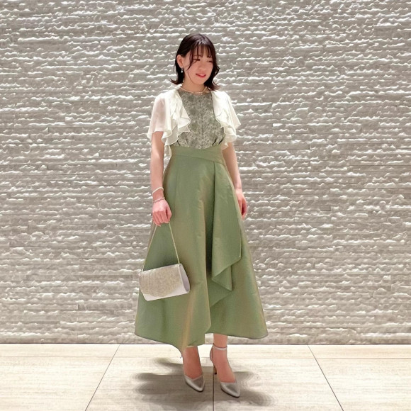 ☆ウエストクロスアシンメトリードレス