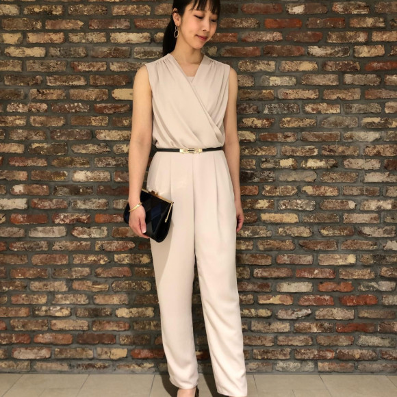 ☆カシュクールテーパードオールインワン