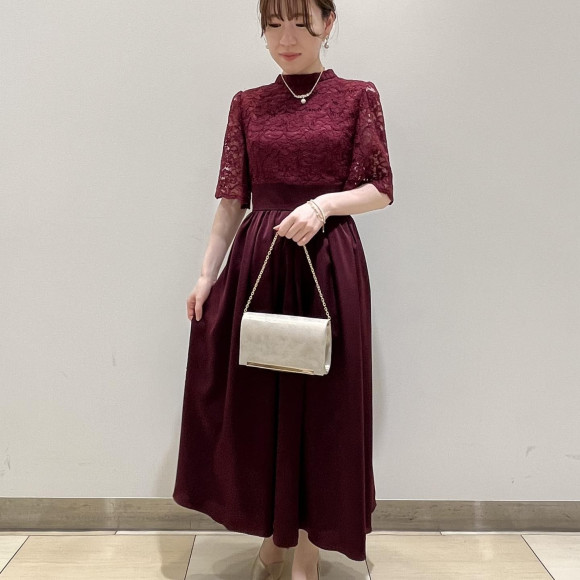 ☆新作‼︎ラッセルレース×サテンドレス