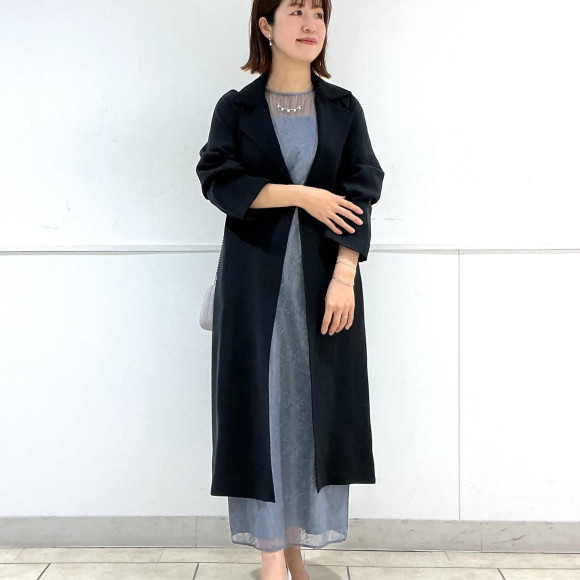 Flower Lace Volume Sleeve Tight Dress