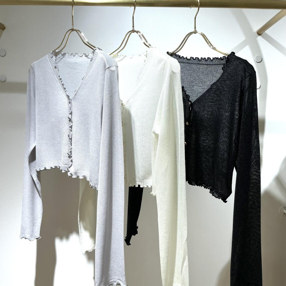 新作カーディガン