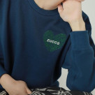 ZUCCa/ Heart Logo Sweat
