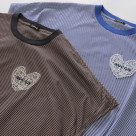ZUCCa /HEART LOGO STRIPED T