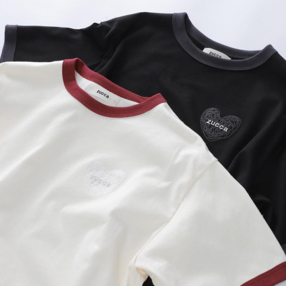 ZUCCa / HEART LOGO RINGER T