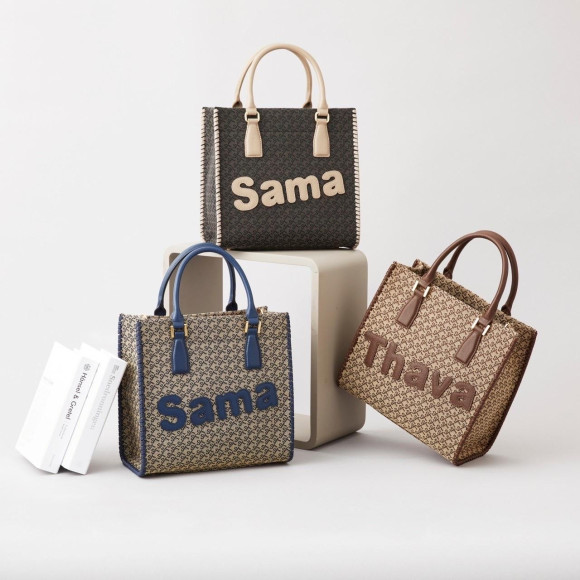 【新作】ST Jacquard サマタバスクエアトートバッグ・トートバッグ