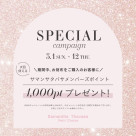 【キャンペーン】サマンサポイントプレゼントキャンペーン✨✨