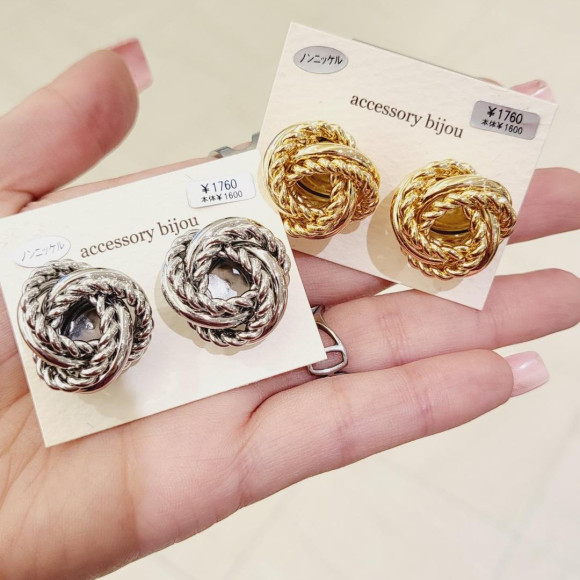 メタルモチーフピアス＆イヤリング