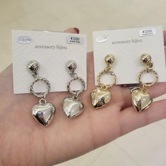 ハートモチーフピアス&イヤリング