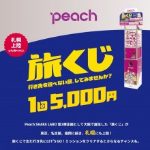 EVENT ★ 8F・エレベーター前 Peach『旅くじ』設置!!