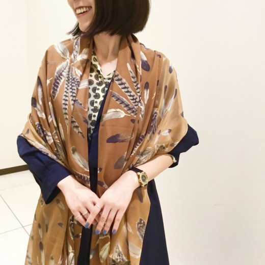 【仙台パルコ】フェザーが咲く新作ストール