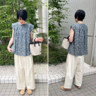 爽やかな夏のブラウスをご紹介します