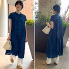夏にさらりと着れる刺繍ワンピース♫