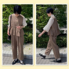 リネン素材のベストとパンツが入荷しました♫