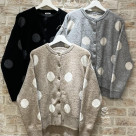 도트 무늬가 인상적인 카디건♫