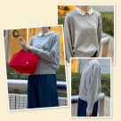 襟つきニットプルオーバーの新色が入荷しました！