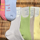 店舗限定、『meri ja kuu』の春色ソックスが入荷しました!