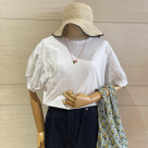 シルエットが可愛いパフスリーブTシャツが入荷しました