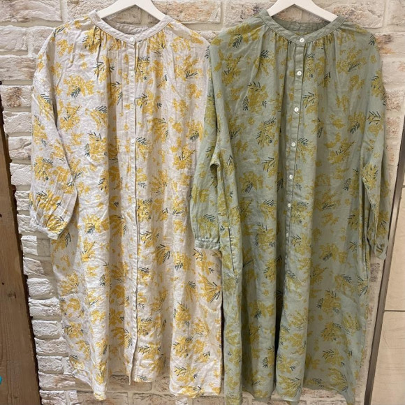 春を先取り☺︎ミモザのワンピース♪