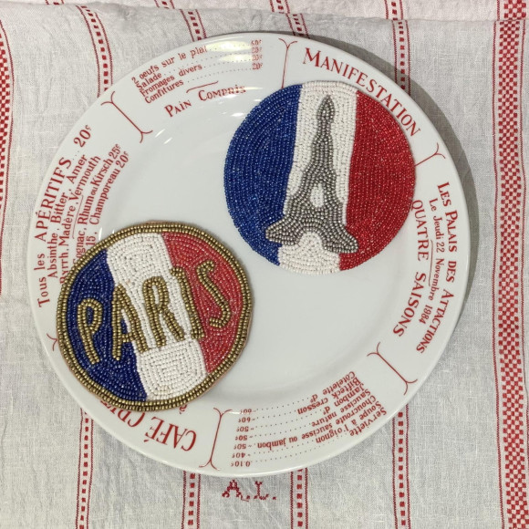 トリコロールが可愛いコースターが届きました♬