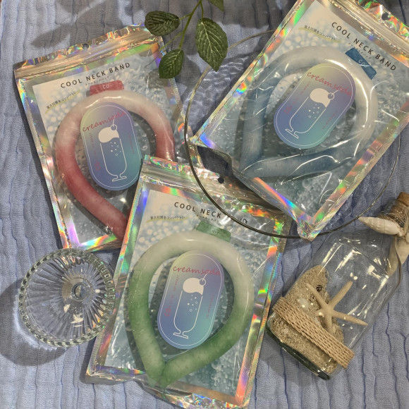 熱中症対策に！レトロ感のあるソーダデザインのクールリング♪