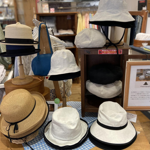 シャポーグラフィーの夏帽子でお出かけ♬