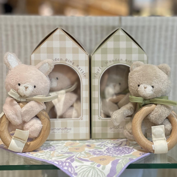 ベビーギフトにおすすめ、ふんわりラトル♪
