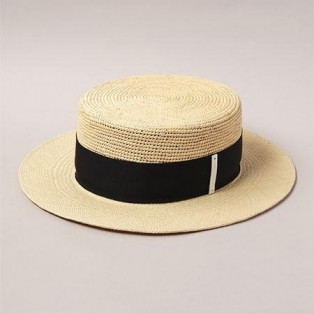 パナマ仕立てのカンカン帽