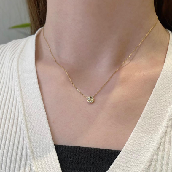 新作ネックレス＜DOUBLE MOON SETTING＞