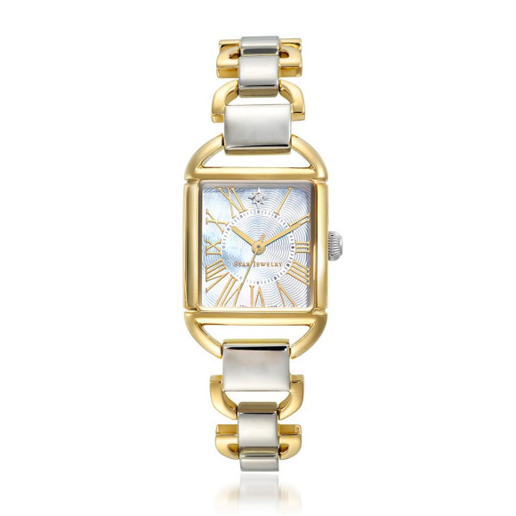 ☆นาฬิกาข้อมือดาราอัญมณีสี่เหลี่ยมใบหน้า☆