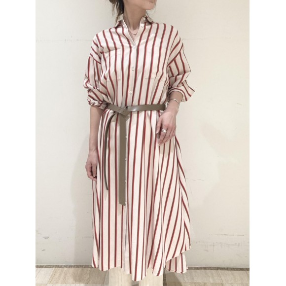 Emmetex ストライプシャツワンピース スピック スパン ショップニュース 仙台parco パルコ