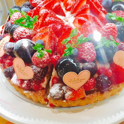 たっぷりベリーのタルト！