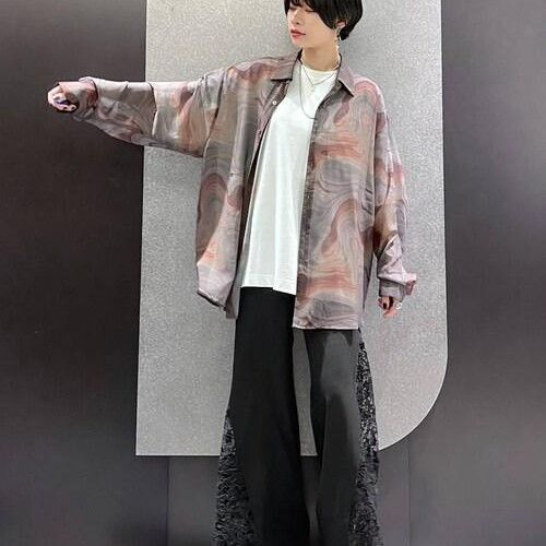 メンズシアーシャツ涼しげな透け...