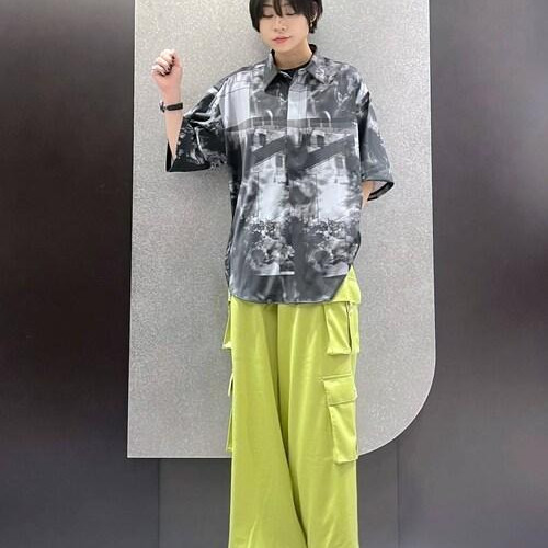 メンズ柄シャツ×カラーパンツコ...