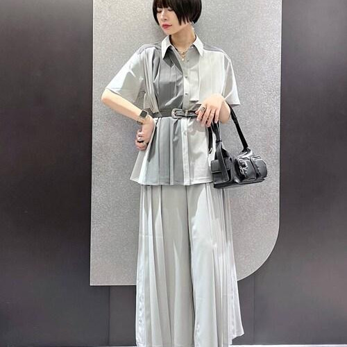 ワントーン×プリーツスタイリン...