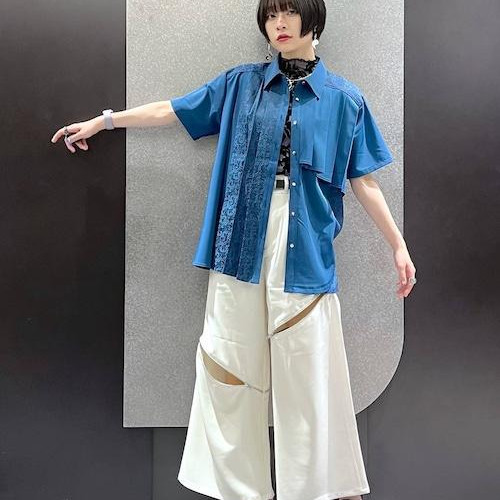 プリーツシャツはサラッと着やす...