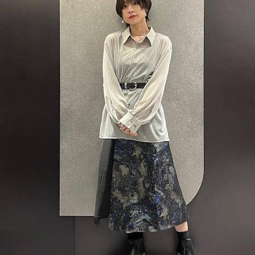 メンズのシアーシャツは、透けす...