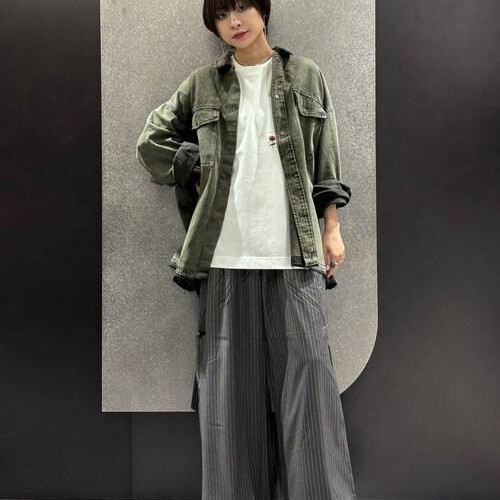 メンズのデニムシャツは、ヴィン...